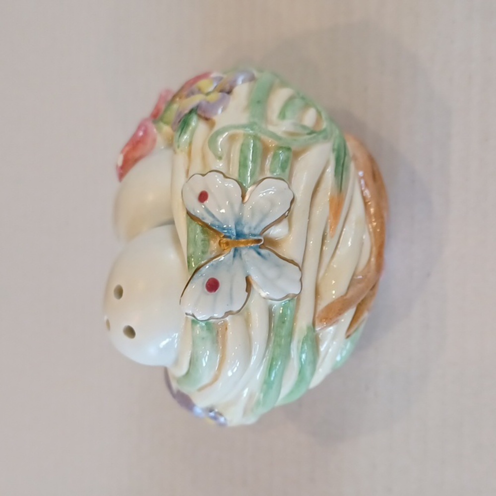 Fitz and Floyd Garden Rhapsody Salt Shaker Eggs Easter Vintage